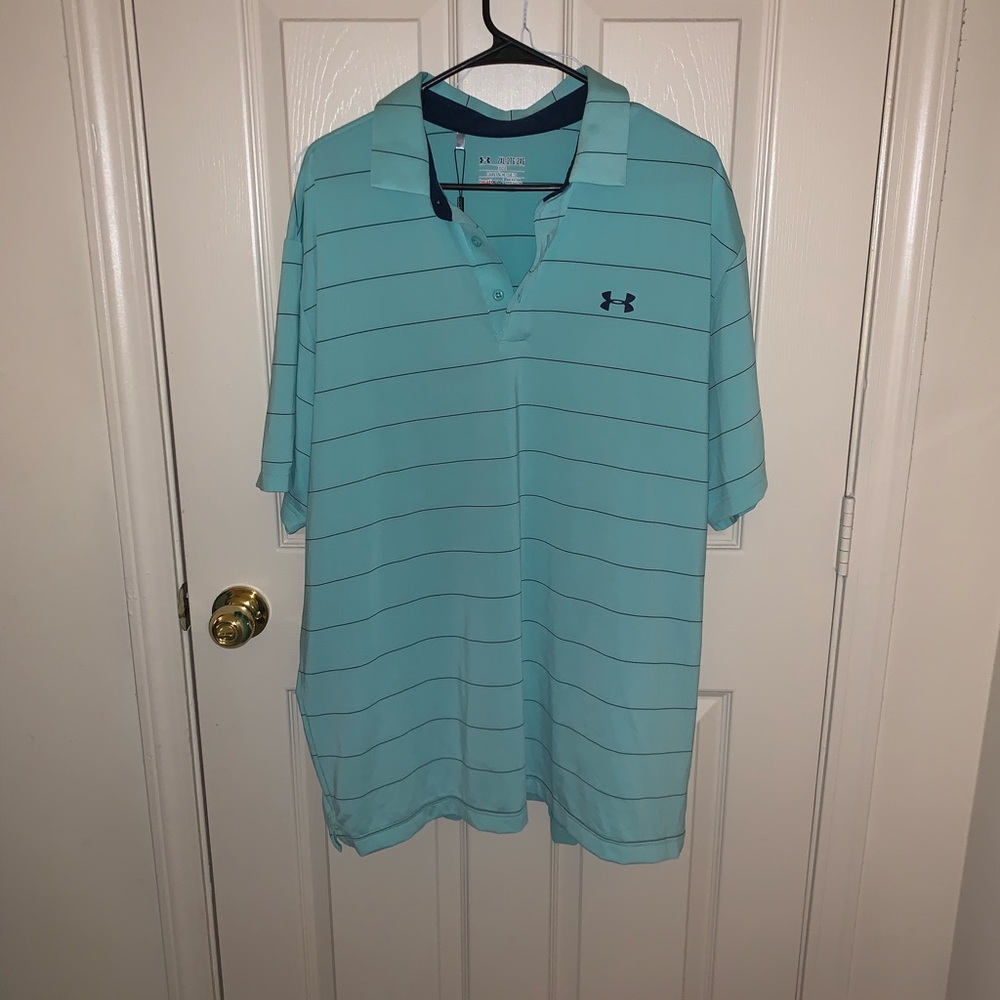 Under Armour heat gear collared 3 button shirt NWT